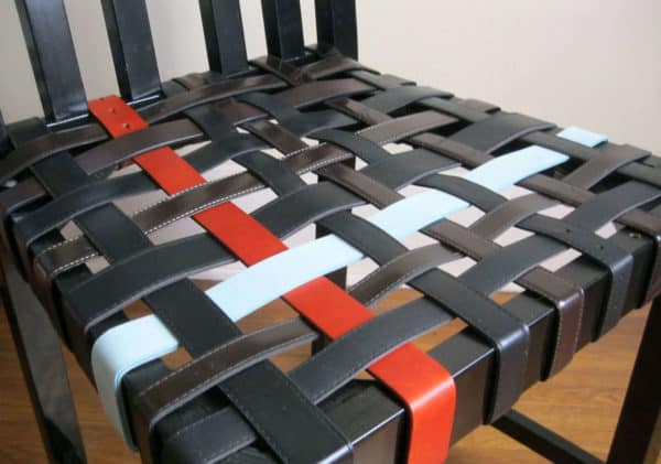 Art Deco Belt Chair 2 • Recycled Furniture • Recyclart 2