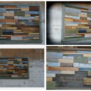 Unique Modern Wall Art Frame From Upcycled Pallet Wood 3 &bull; Recycled Furniture