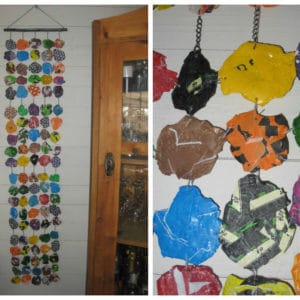 Fused Plastic Bags Wall Decoration 11 &bull; Recycling Paper & Books