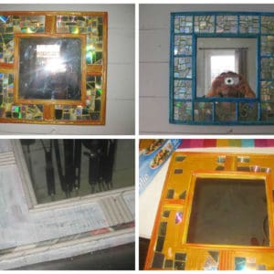 Mirrors Made Out Of Recycled Cd And Rolled Paper 7 &bull; Recycling Paper & Books
