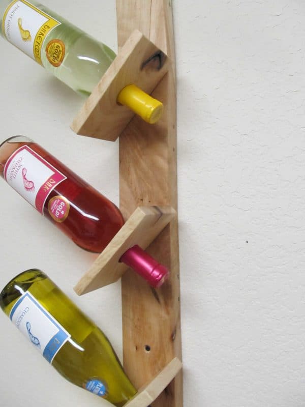 Wine Bottle And Glass Display Made Out Of Pallets 3 &bull; Accessories