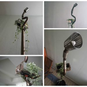 Standing Lamp Planter … From Volkswagen Car Scraps 3 &bull; Do-It-Yourself Ideas