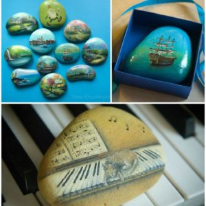 Oil Paintings on Stones by Yana Khachikyan 1 &bull; Recycled Art