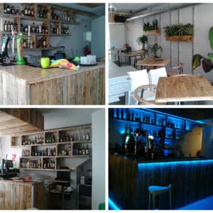 Bar Decoration Made From 70 Recycled Wooden Pallets 3 &bull; Recycled Pallets