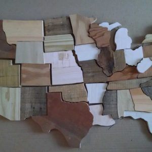 Us Map Puzzle from Recycled Pallet Wood 9 &bull; Recycling Metal