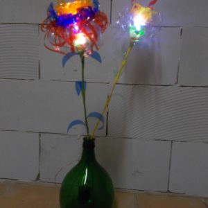 Plastic Glasses & Bottles Flower Lamps 3 &bull; Lamps & Lights