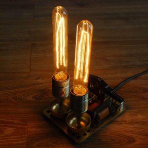 Lamp From An Old Phone Ring With Edison Bulb 7 &bull; Lamps & Lights