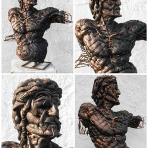 'adam' Recycled Tires Sculpture 1 &bull; Recycled Art