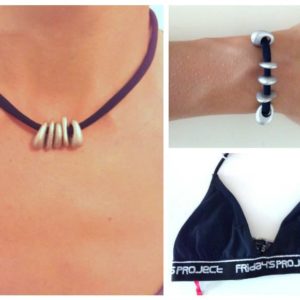 Reciclando Un Bikini (Pulsera Y Collar) / Necklace & Bracelet From Upcycled Bikini 1 &bull; Clothing