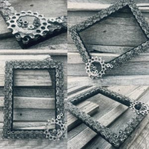 Bike Chains Upcycled Into Frames 1 &bull; Upcycled Bicycle Parts
