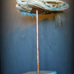 Oiseau En Bois Flotté / Driftwood Bird 15 &bull; Recycled Art