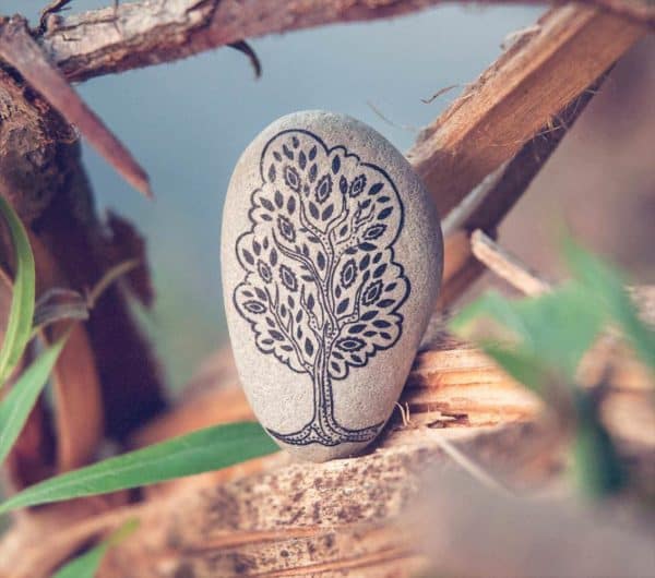 Stone Art 1 • Recycled Art • Recyclart tree