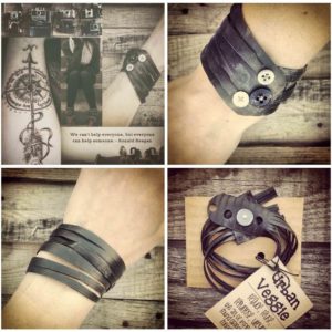 Vegan “leather” Bracelets A.k.a. Bike Innertube Bracelets 5 &bull; Upcycled Bicycle Parts