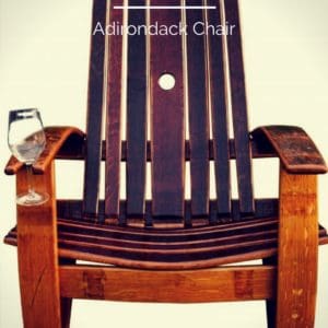 Oak Wine Barrel Adirondack Chair 1 &bull; Recycled Furniture