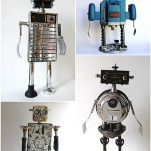 Robot Maker From Found Objects 17 &bull; Recycling Metal