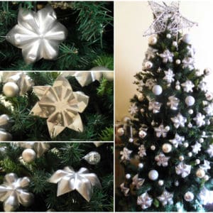 Upcycled Plastic Bottle Bottoms into Stars for Christmas Tree Decoration 1 &bull; Accessories