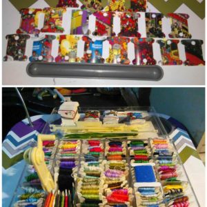 Diy: Embroidery Floss Plastic Card Template 1 &bull; Accessories