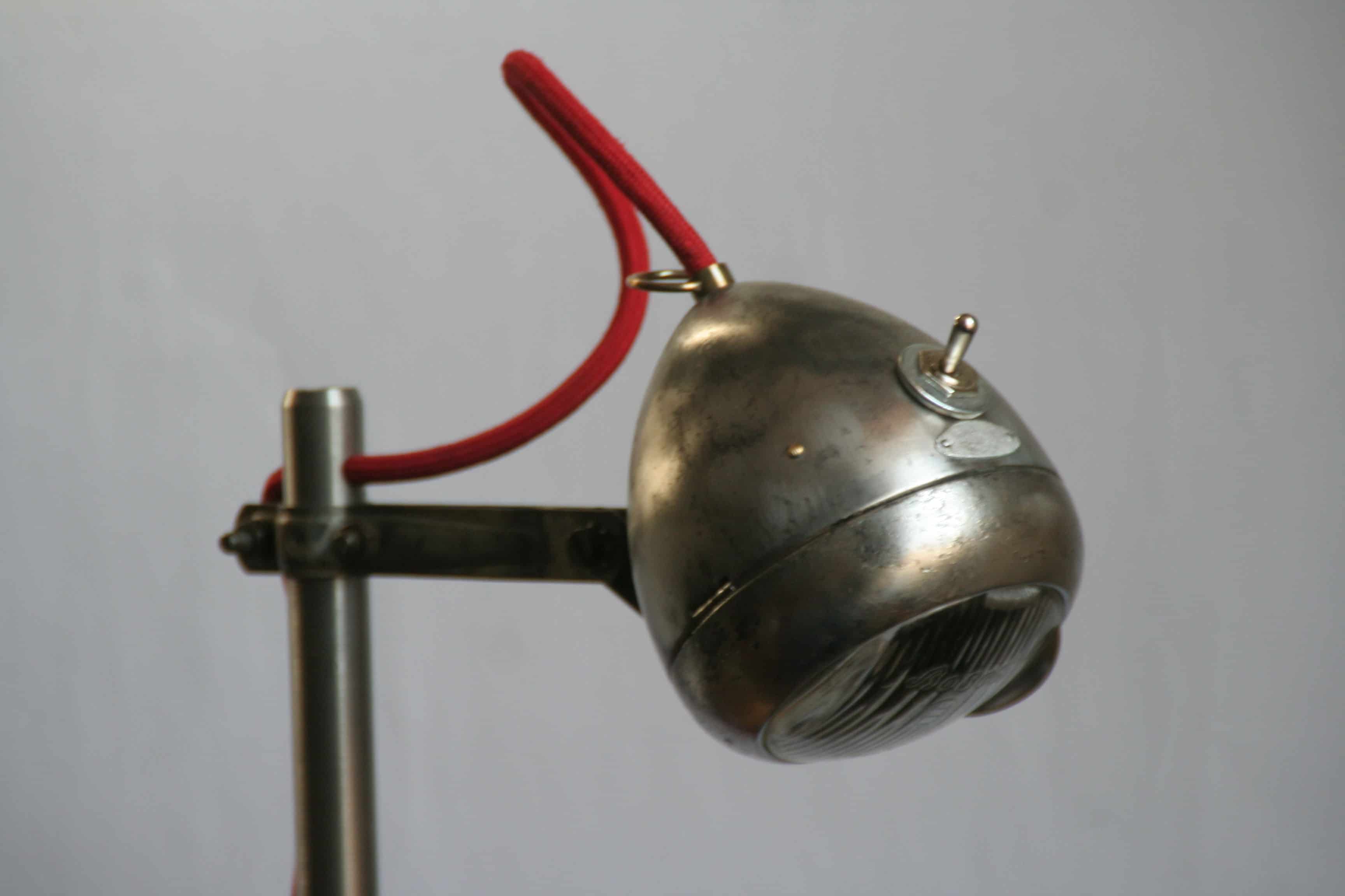 Light Rider: Desk Lamp from Upcycled Bike Light • Recyclart