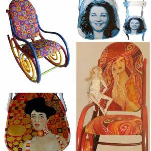 Painting On Old Thonet Chairs & Armchairs 3 &bull; Recycled Pallets