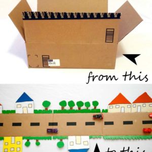 Cardboard Road 1 &bull; Recycled Cardboard