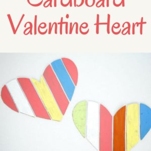 Cardboard Valentine Heart 3 &bull; Recycled Cardboard