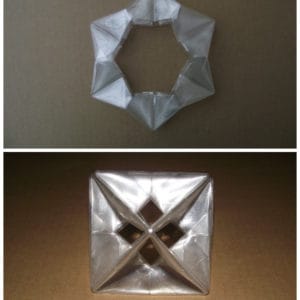 Origami From Upcycled Plastic Bottle 3 &bull; Recycling Paper & Books