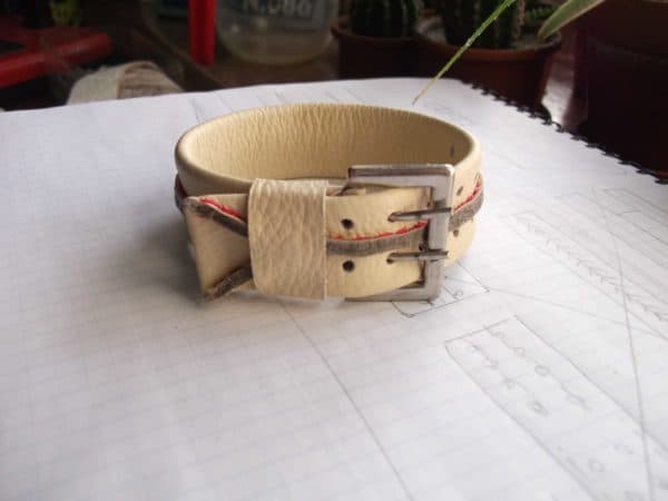 Bracelets From Leather Waste 2 • Accessories • Recyclart recyclart.org-bracelets-from-leather-waste1