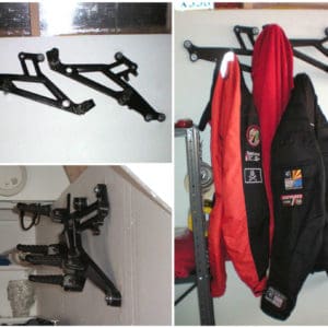 Ducati Parts Into Coat Rack 1 &bull; Upcycled Bicycle Parts