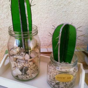 Recycled Glass Into Amazing Cactus 1 &bull; Recycled Art