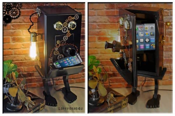 recyclart.org-steampunk-gears-whimsical-wood-black-telephone-upcycled-2-port-usb-charger-lamp1