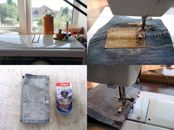 How To Make Flask From Your Favourite But Old Jeans And A Glass Bottle 4 • Do-It-Yourself Ideas • Recyclart recyclart.org-how-to-make-flask-from-your-favourite-but-old-jeans-and-a-glass-bottle2