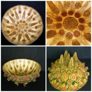 Fractal: Bowl From Recycled Egg Carton 11 &bull; Recycled Art