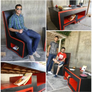 Mobilier En Carton / Cardboard Furniture 1 &bull; Recycled Cardboard