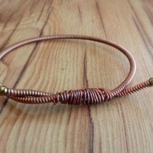 Upcycled Piano String Into Bracelet 1 &bull; Upcycled Jewelry Ideas