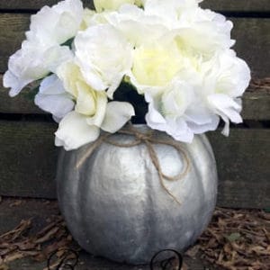 Easy Fall Paper Mache Pumpkin Container Or Vase 9 &bull; Recycling Paper & Books