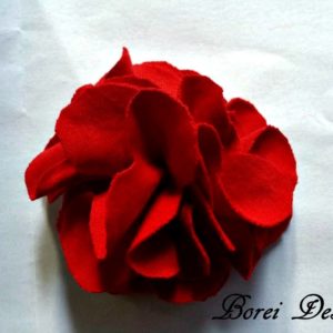 How To Make An Easy Scrap T-shirt Flower Brooch 11 &bull; Recycling Paper & Books