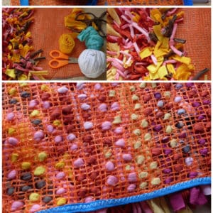 Bolsa De Cebollas Reciclada En Alfombra De Trapillo / Onions Bag Recycled Into Carpet 5 &bull; Recycled Furniture