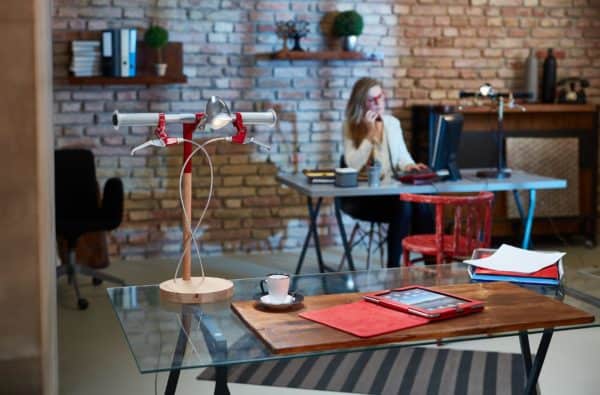 Bike Me Home – Industrial Kid Desk Lamps Bring Cycling Obsession To Your Desk 2 • Lamps & Lights • Recyclart recyclart.org-bike-me-home-industrial-kid-desk-lamps-bring-cycling-obsession-to-your-desk1