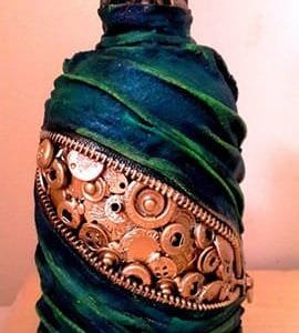 Decorative Glass Bottle 1 &bull; Recycled Glass