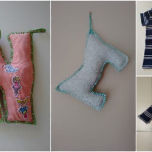 Textile Decorative Letters 3 &bull; Clothing & Accessories