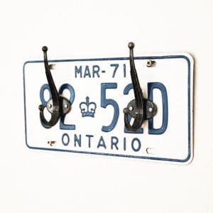 License Plate Coat Rack 3 &bull; Home & décor