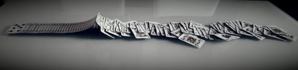 Outrageous Playing Cards Wall Art Captures Movement