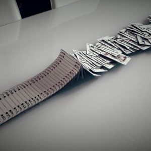 Outrageous Playing Cards Wall Art Captures Movement 1 &bull; Recycled Art