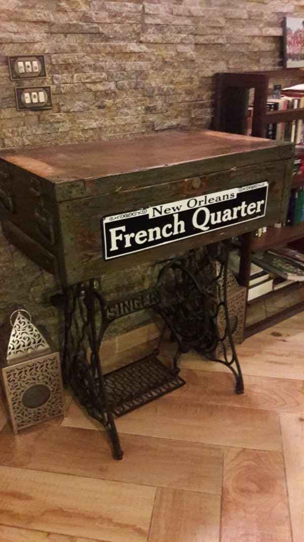 Ammunition Box Into Sewing Machine Table 1 &bull; Recycled Furniture
