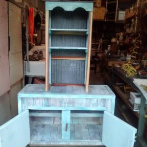 Coffee Bar & Base Cabinet From Recycled Pallets 7 &bull; Wood & Organic