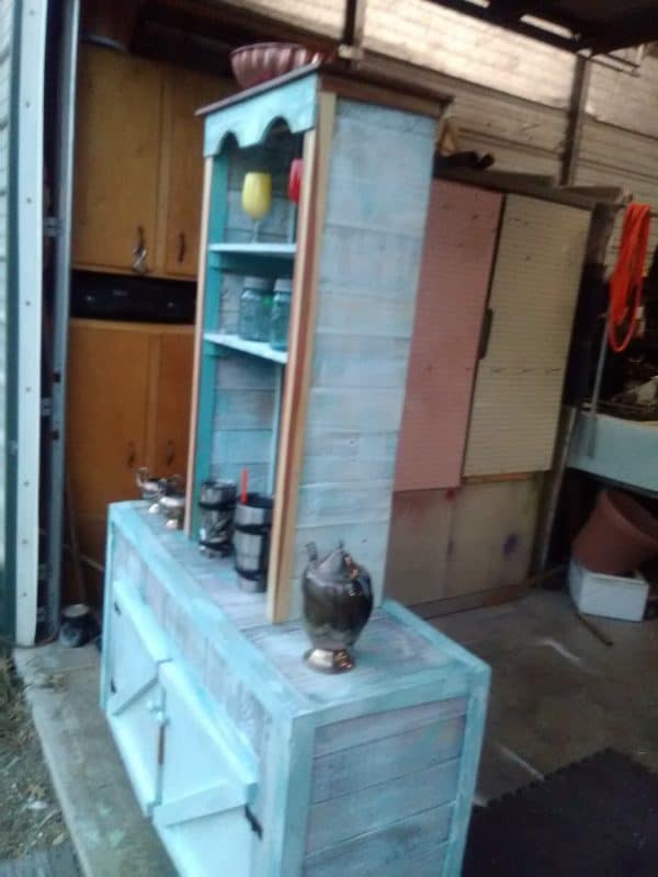 Coffee Bar & Base Cabinet From Recycled Pallets 9 &bull; Recycled Pallets