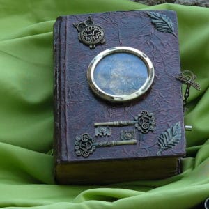 Steampunk Book Chest with Music Box 1 &bull; Recycling Paper & Books