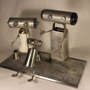 Cute Kitchen Family Using Upcycled Household Products 1 &bull; Recycled Art