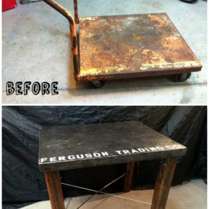 From Industrial Cart to Industrial Table 1 &bull; Recycled Furniture