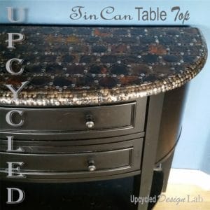 Upcycled Tin Can Lid Table Top Cover Up - Episode 4 of Dogs Vs Cats 15 &bull; Upcycled Jewelry Ideas